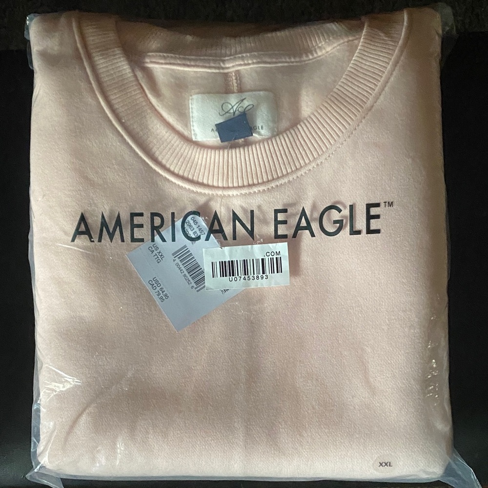 American Eagle Outfitters Pink Crewneck Sweater